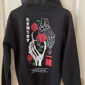 Empyre sweatshirt with skeleton hands